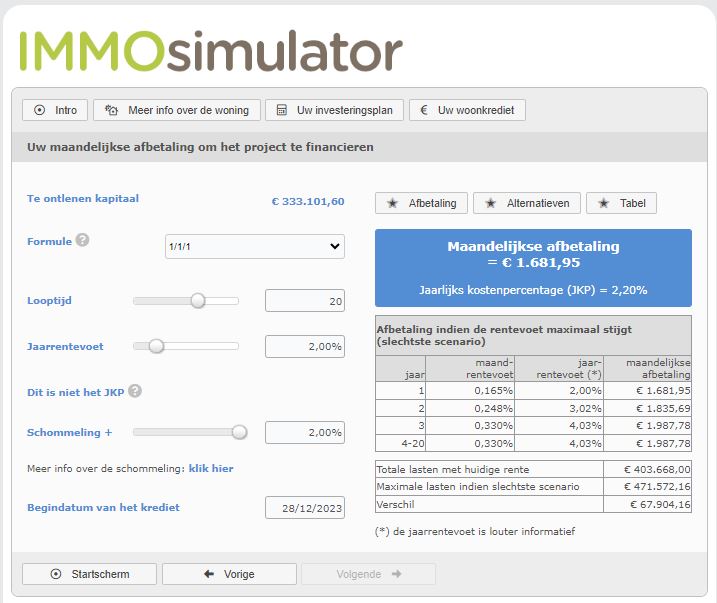 screenshot immosimulator