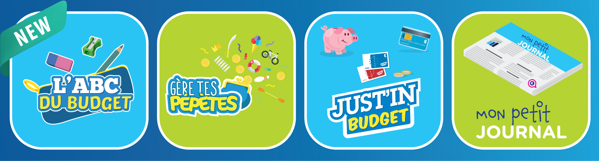 Bannière avec les jeux pour l'enseignement primaire Bannière avec les jeux pour l'enseignement primaire