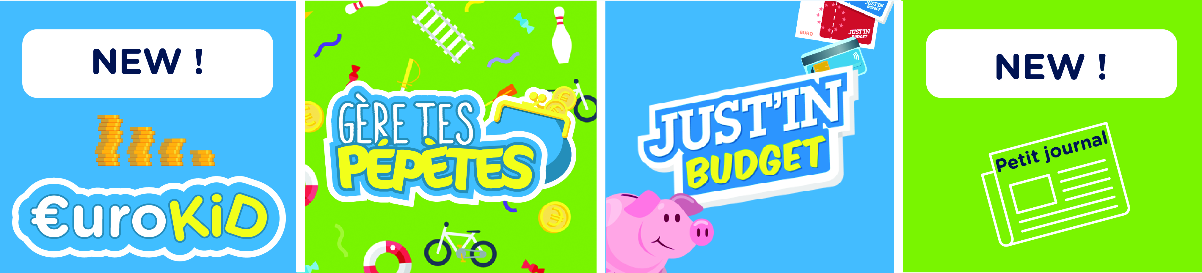 Bannière avec les jeux pour l'enseignement primaire Bannière avec les jeux pour l'enseignement primaire